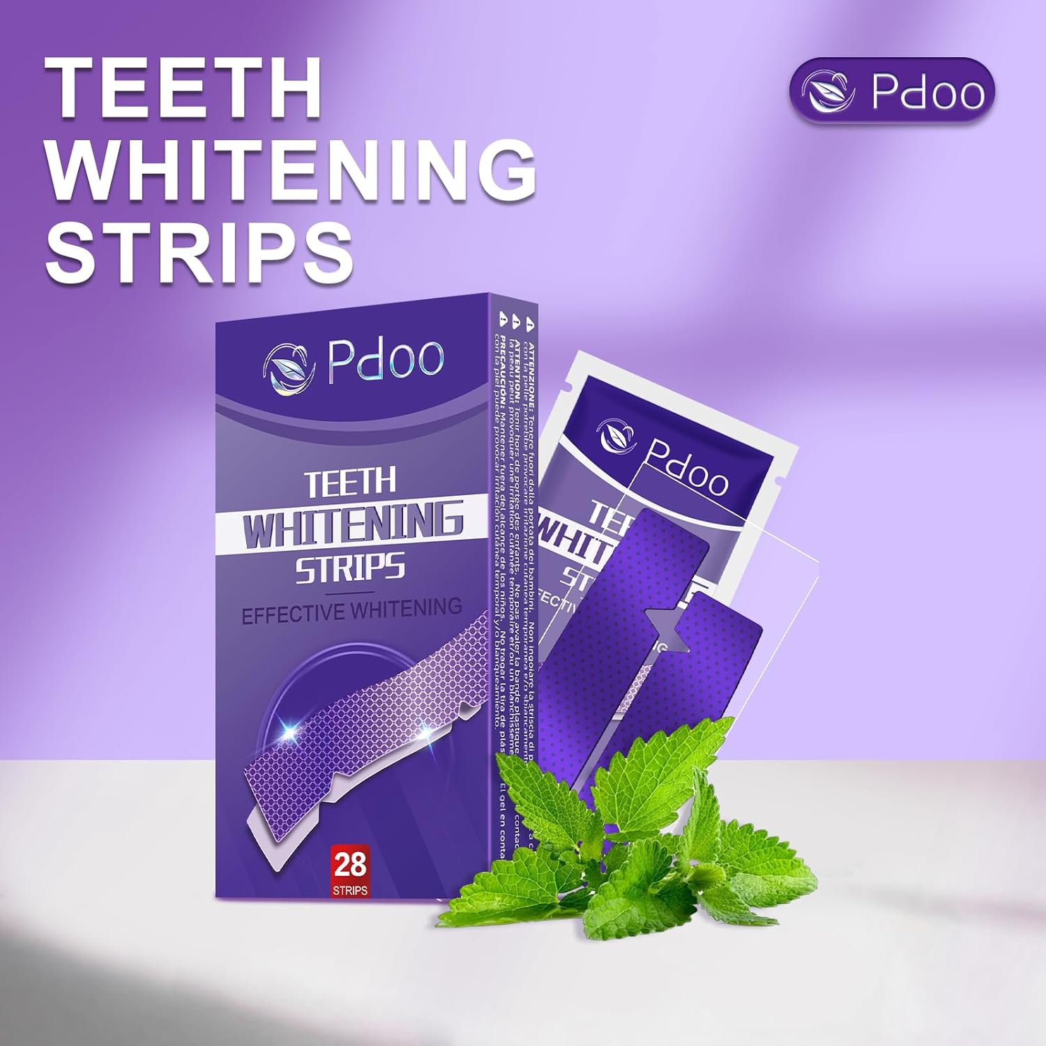 Whiten Teeth in Just 14 Days 🔥 | Safe Whitening Strips for Coffee & Wine Stains | No Sensitivity Formula (28 Strips)