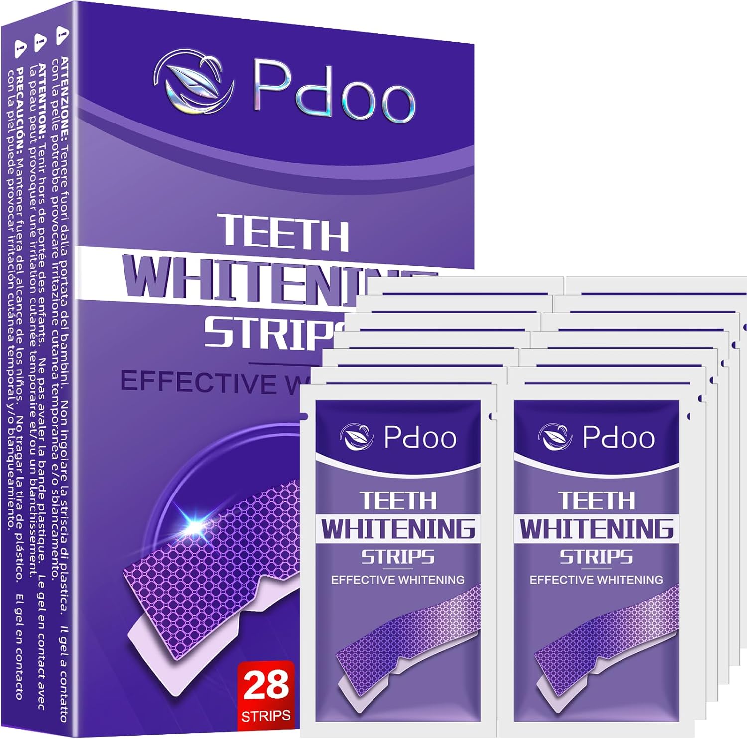 Whiten Teeth in Just 14 Days 🔥 | Safe Whitening Strips for Coffee & Wine Stains | No Sensitivity Formula (28 Strips)
